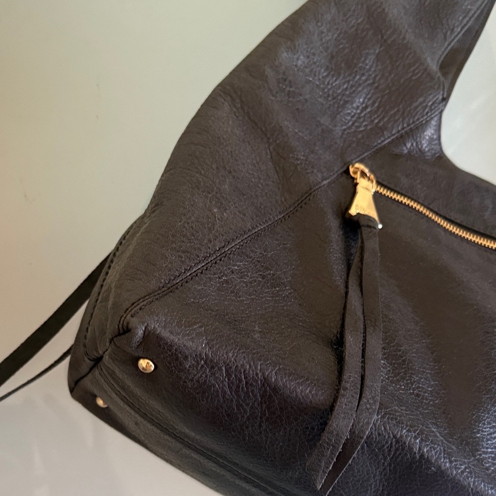 Aimee Kestenberg Slouchy Hobo Bag Black Leather Designer Hobo Bag - Picture 5 of 16